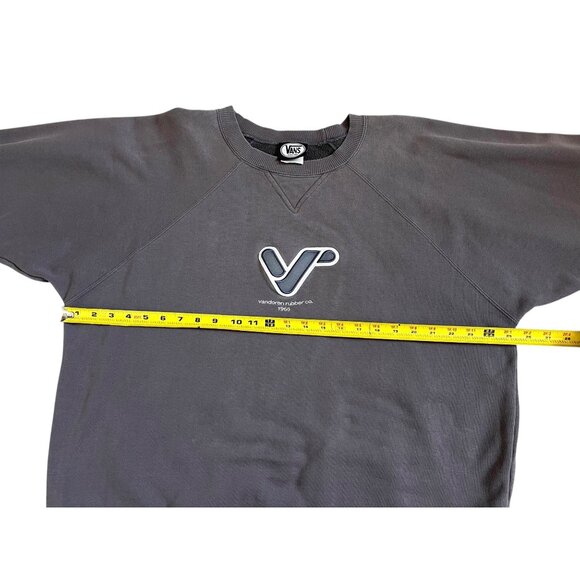 Vans Van Doren 1966 Gray Logo Sweatshirt Men’s XL Vintage-Inspired Crewneck - Picture 5 of 7